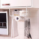 Bianco Under Shelf Hanging Basket Organizer for Home, Cabinet & Wardrobe 16 Inch| Space Saver Rack for Pantry, Cutlery, Clothes & Stationery | White Coated Metal Wire Shelf Basket with Curved Hook