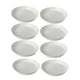 Go Hooked White Planter Dripping Tray for Tidy Indoor Gardens Bottom Plate Dripping Tray for Elegant Flawless Plant Displays to Maintain Clean Surfaces 12 Inch Pack of 8