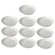 Go Hooked White Planter Dripping Tray for Tidy Indoor Gardens Bottom Plate Dripping Tray for Elegant Flawless Plant Displays to Maintain Clean Surfaces 8 Inch Pack of 10