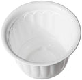 GoHooked white plastic jasmine garden planter, 20.5x15 cm, set of 6. Ideal for indoor and outdoor use.