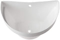 GoHooked white plastic wall hanging pot set of 4, rust resistant, for indoor/outdoor use.