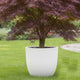 Go Hooked Home Decor Planter 15 Inch for Home & Office | Modern Indoor Planter for Living Room, Bedroom & Balcony | Decorative Planter Perfect for Artificial & Live Plants (Pluto Pot, White)