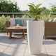 Go Hooked Home Decor Planter 33 Inch for Home & Office | Modern Indoor Planter for Living Room, Bedroom & Balcony | Decorative Planter Perfect for Artificial & Live Plants (Qutub Pot, White)