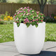Go Hooked Home Decor Planter 22 Inch for Home & Office | Modern Indoor Planter for Living Room, Bedroom & Balcony | Decorative Planter Perfect for Artificial & Live Plants (Pluto Pot, White)