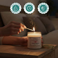 GoHooked white glass jar candle with rose incense scent, 120 gm, 35-hour burn time, ideal for aromatherapy and home decor.