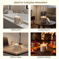 GoHooked white round rose incense scented wax candle in a glass jar with a gold lid, 120 gm, 35 hr burn time.