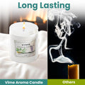 GoHooked white glass jar candle with Neroli & Patchouli scent, 120 ml, hand-poured for aromatherapy and home decor.