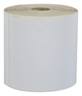 GoHooked white paper thermal barcode labels, 100x150mm, 300 labels per roll, adhesive backing.