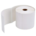 GoHooked white paper thermal barcode labels, 100x150mm, 300 labels per roll, ideal for warehouses and shipping.