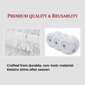 GoHooked 5 Pcs Snow White Artificial Tinsel Garland for Christmas Tree Decoration, Home & Party D
uevoor. Crafted from durable, non-toxic plastic.