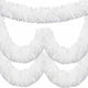 Go Hooked 8 Pcs Snow White Garland for Christmas Tree Decoration, Artificial Tinsel Garland for Home & Party DÃ©cor