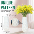 GoHooked yellow artificial baby's breath flowers in a white textured vase. Realistic faux flowers for decor.