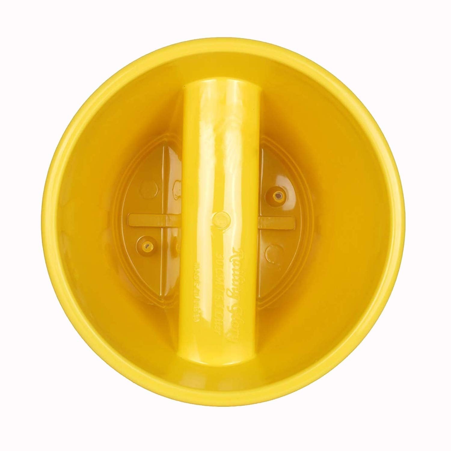 Go Hooked yellow plastic railing flower pot, 12 inch, durable, classic style, 7 pieces