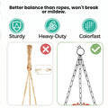 GoHookedHere hanging pots feature a sturdy, heavy-duty, colorfast metal chain for better balance and durability than rope.
