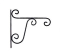 Go Hooked ViMe Metal Pot & Planter Hanger Wall Hooks (Black, Pack of 4)