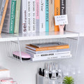Bianco Multipurpose Under Shelf Basket 16 Inch Wire Rack Cabinet Storage Basket | Metal Storage Basket for Home Storage Under Cabinet Drawer | Space Saving Under Shelf Storage Rack (Silver)