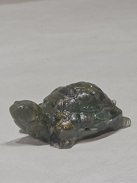 Go Hooked Lapis Lazuli Crystal Tortoise for Wisdom, Communication & Confidence | Feng Shui Vastu Turtle for Intelligence & Decision Making | Blue Stone Showpiece Study Table, Office Desk & Home Decor